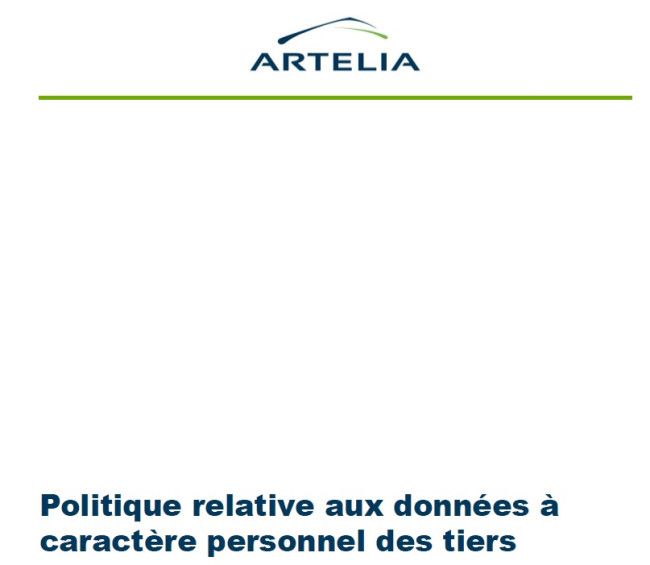Politique relative aux données à caractère personnel des tiers