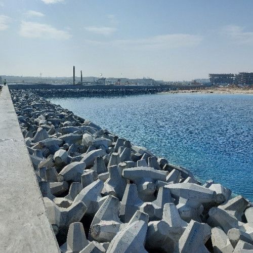 Marassi Marina - Egypt- CORE-LOC™ project main breakwater Marassi Marina - Egypt- CORE-LOC™ project main breakwater