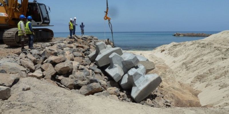 ACCROPODE™ Blocks Llana beach réhabilitation