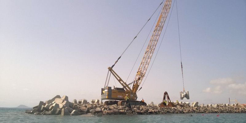 ACCROPODE™ Blocks Llana beach réhabilitation